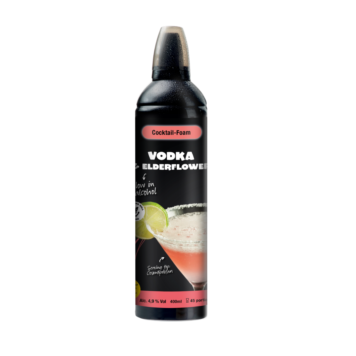 Cocktail-Foam Vodka & Elderflower
