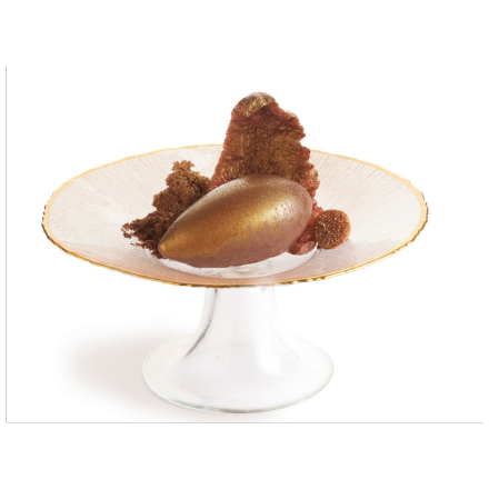 Gouden chocolade dessert