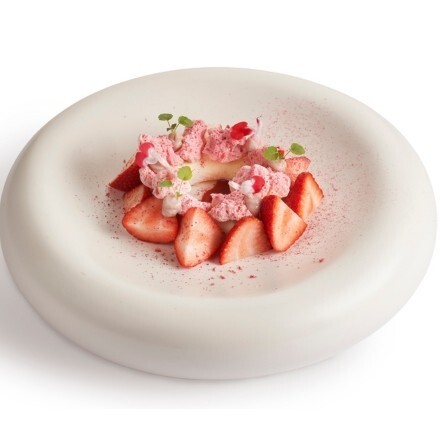 Vanille Ring met aardbei en meringue