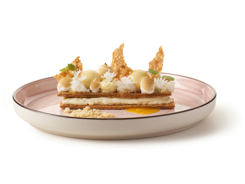 Feuilletée Karamel with Crèmeux Vanille