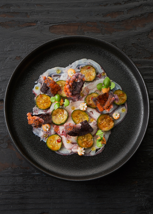 Inktviscarpaccio