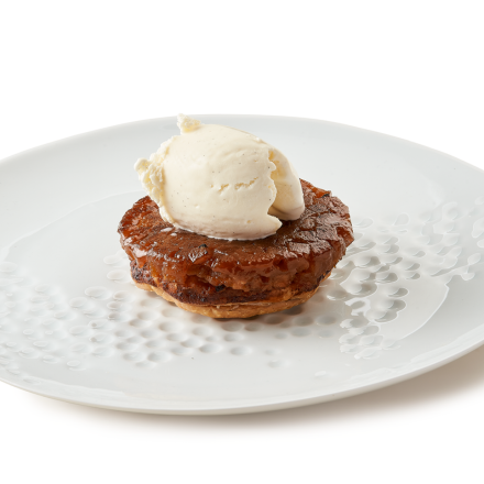 Tarte Tatin Appel & Limoen met vanille-ijs