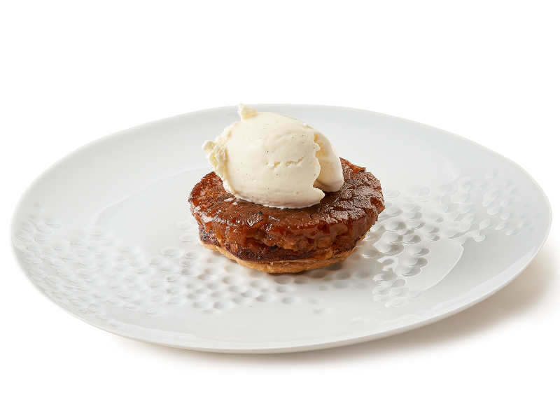 Tarte Tatin Appel & Limoen met vanille-ijs