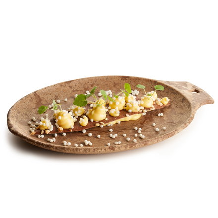 Pétale Chocolate Noisette met Crème van Kalamansi