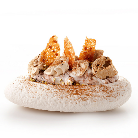 Vanille-ijs met Meringue Mokka Hazelnoot
