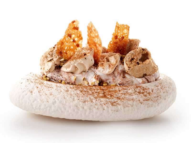 Vanille-ijs met Meringue Mokka Hazelnoot