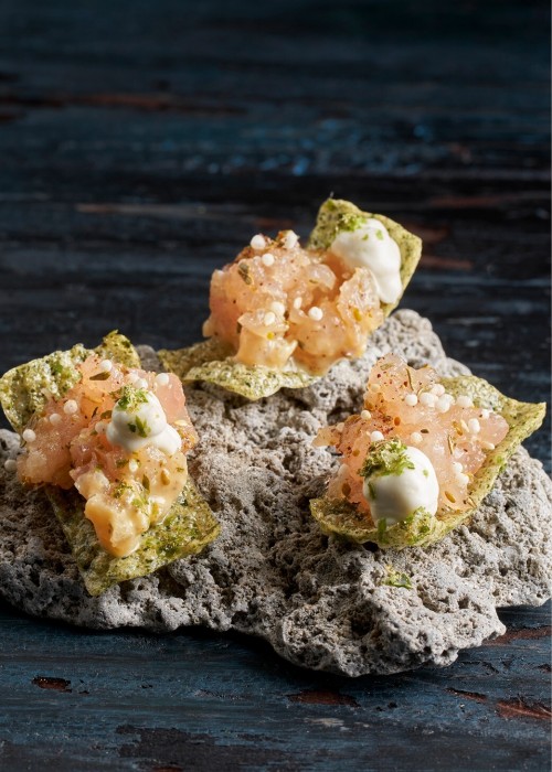 Tasty-Bites Seaweed & Nori met tonijntartaar en Natural Sauce Wasabi