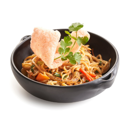 Oosterse wok met Kroepoek Rode Curry