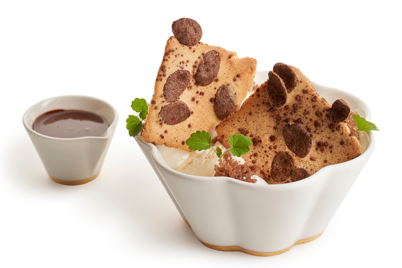 Dame Blanche met Carré Mokka Chocoflakes