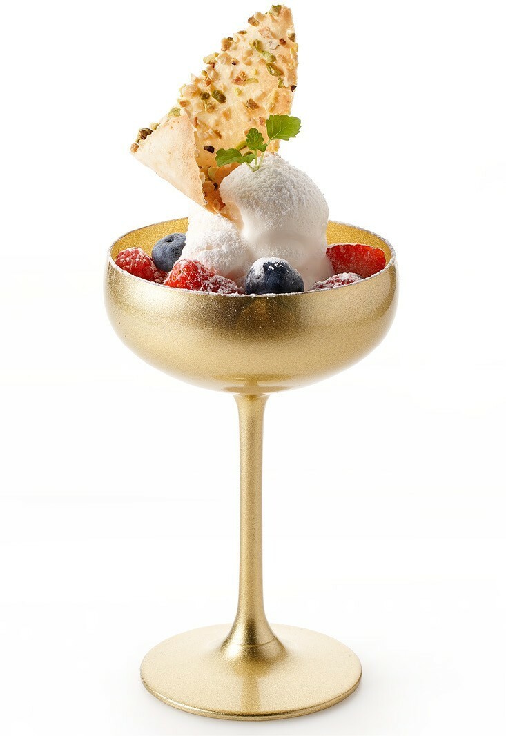 Pavlova met Vanille Noisette