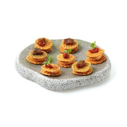 Apertiefhapje met Mini Gaufrettes Chorizo Mozzarella