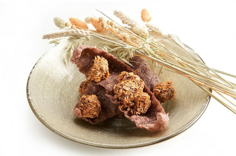 Chocoladetruffel met Kroepoek Chocolade