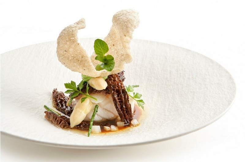 Wit van kabeljauw met Kroepoek Truffel