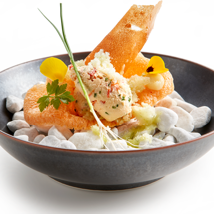 Geitenkaas van Polle met Kroepoek Gerookte Paprika